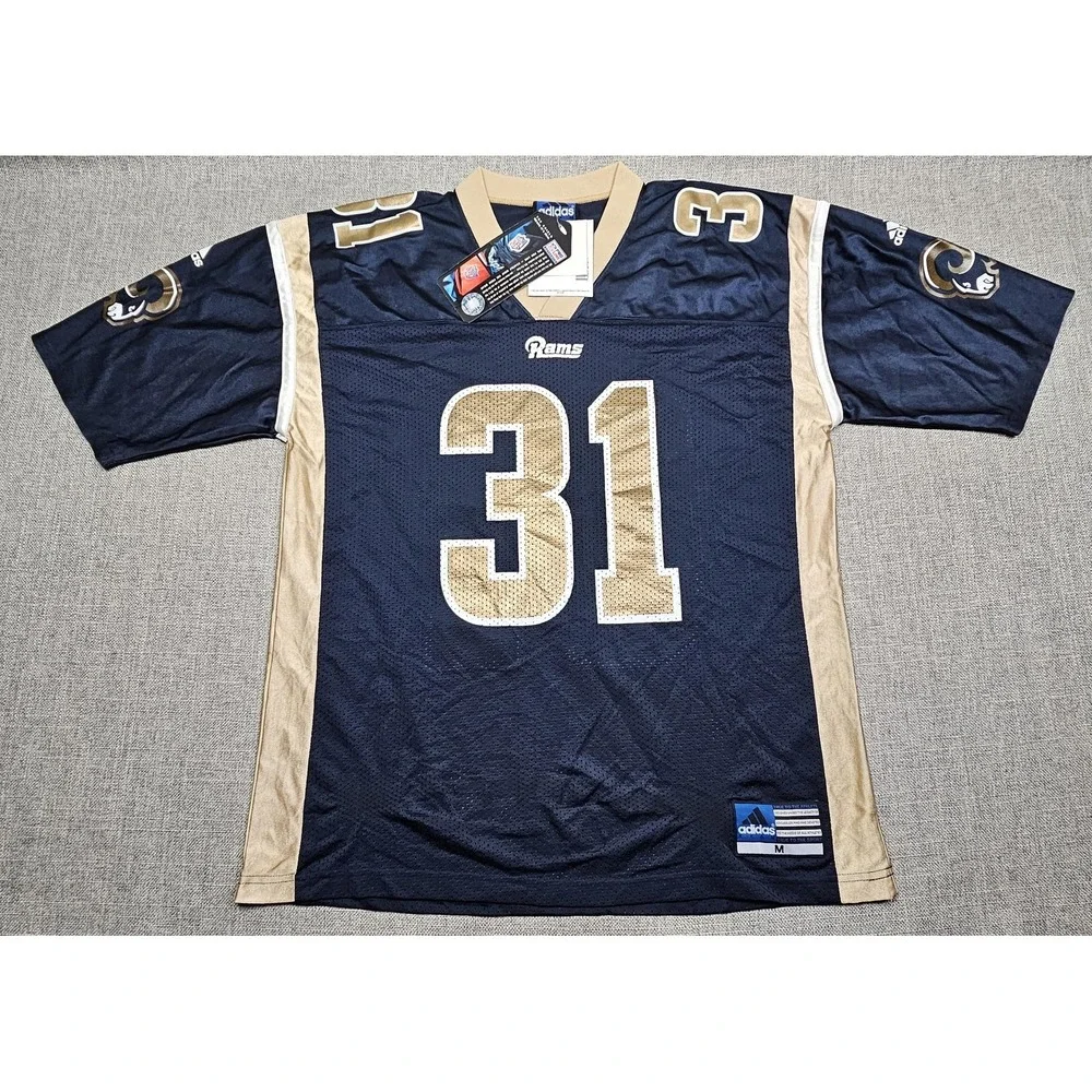 Vintage St. Louis Rams Jersey Mens Medium Blue NFL Football Archuleta 31 Adidas